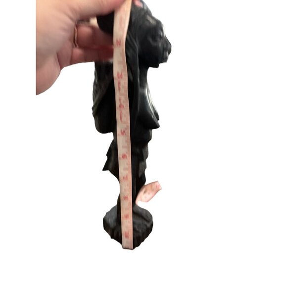 Hand-Carved Ebony Wood African Tribal Figurine fertility carrying full basket - Picture 9 of 9